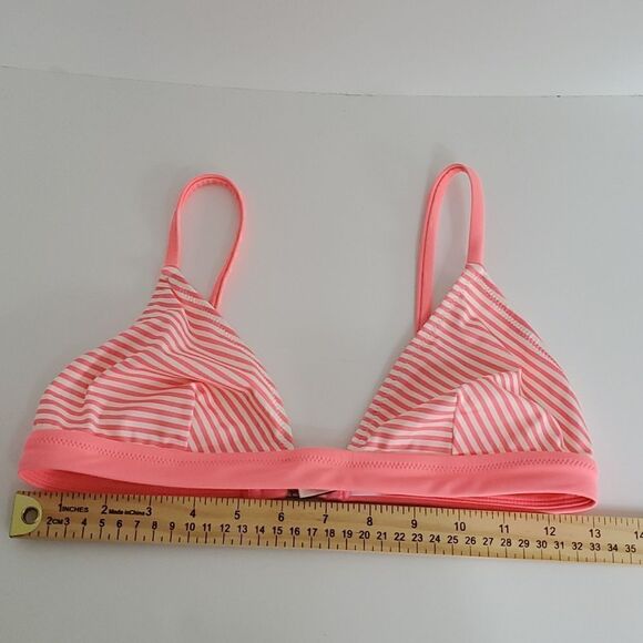 Solid & Striped Hot Pink Bikini Top Size M - Picture 9 of 10